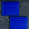 Картхолдер из гладкой натуральной кожи DOST Leather Co. синий - фото № 3
