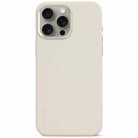 Чехол Decoded Leather Back Cover с MagSafe для iPhone 15 Pro Max белый (Clay)