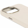 Чехол Decoded Leather Back Cover с MagSafe для iPhone 15 Pro Max белый (Clay) - фото № 3
