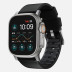 Кожаный ремешок Nomad Active Band Pro для Apple Watch 49/46/45/44 мм черный/серебро (Black/Silver)
