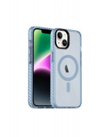 Чехол Gurdini Nano с MagSafe для iPhone 15 голубой