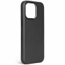 Чехол Decoded Leather Back Cover с MagSafe для iPhone 15 Pro черный (Black) - фото № 6