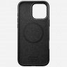 Кожаный чехол Nomad Modern Leather Case Horween для iPhone 16 Pro Max черный (Black) - фото № 7