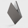 Чехол Uniq HUSK Pro Claro для MacBook Pro 13'' (2020) серый матовый - фото № 3