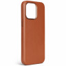 Чехол Decoded Leather Back Cover с MagSafe для iPhone 15 Pro коричневый (Tan) - фото № 6