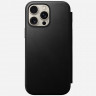 Кожаный чехол-книжка Nomad Modern Leather Folio с MagSafe для iPhone 16 Pro Max черный (Black) - фото № 5