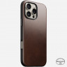 Кожаный чехол Nomad Modern Leather Case Horween для iPhone 16 Pro Max коричневый (Rustic Brown)