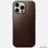 Кожаный чехол Nomad Modern Leather Case Horween для iPhone 16 Pro Max коричневый (Rustic Brown) - фото № 2