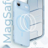 Чехол Gurdini Slim Series с MagSafe для iPhone Air голубой - фото № 4