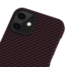 Чехол PITAKA MagEZ Case для iPhone 12 mini бордовый карбон - Twill (KI1203) - фото № 3