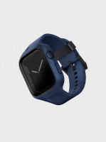 Чехол c ремешком Uniq Monos для Apple Watch 45/44 мм синий