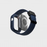 Чехол c ремешком Uniq Monos для Apple Watch 45/44 мм синий - фото № 2
