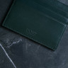 Картхолдер из гладкой натуральной кожи DOST Leather Co. зеленый - фото № 2