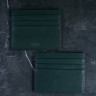 Картхолдер из гладкой натуральной кожи DOST Leather Co. зеленый - фото № 3