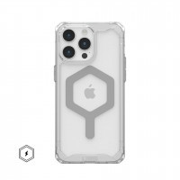 Чехол UAG Plyo с MagSafe для iPhone 15 Pro Max прозрачный/серебро (Ice/Silver)