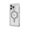 Чехол UAG Plyo с MagSafe для iPhone 15 Pro Max прозрачный/серебро (Ice/Silver) - фото № 2