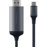 Кабель Satechi USB Type-C to HDMI 4K 60Hz (1,8 метра) серый космос - фото № 4