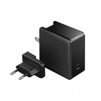 Сетевое зарядное устройство EnergEa Travelite PD60 60 Вт (USB-C PD и QC 3.0; US, EU) черное