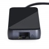 Адаптер iNeez Type-C 8 in 1 (3 USB3.0/SD/microSD/HDMI/Ethernet/PD) серый - фото № 3