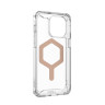 Чехол UAG Plyo с MagSafe для iPhone 15 Pro Max прозрачный/розовое золото (Ice/Rose Gold) - фото № 6