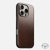 Кожаный чехол Nomad Modern Leather Case Horween для iPhone 16 Pro коричневый (Rustic Brown)