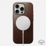 Кожаный чехол Nomad Modern Leather Case Horween для iPhone 16 Pro коричневый (Rustic Brown) - фото № 3