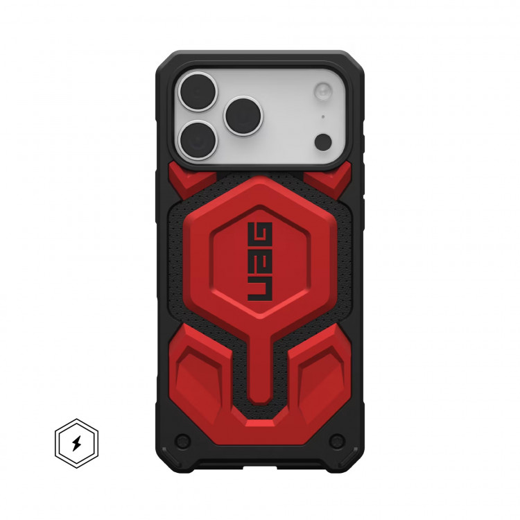 Чехол UAG Monarch Pro для iPhone 18 Pro Max / 17 Pro Max красный (Crimson)