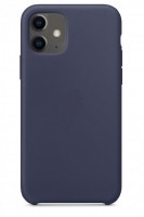 Силиконовый чехол Gurdini Silicone Case для iPhone 11 тёмно-синий