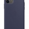 Силиконовый чехол Gurdini Silicone Case для iPhone 11 тёмно-синий