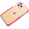 Силиконовый чехол Gurdini Crystal Ice для iPhone 11 Pro красный - фото № 4