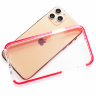 Силиконовый чехол Gurdini Crystal Ice для iPhone 11 Pro красный - фото № 3