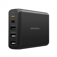 Сетевое зарядное устройство EnergEa PowerHub 4PD+ мощностью 75 Вт (USB-C PD 60 Вт, USB-A QC 3.0, 2 USB-A) черное