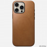 Кожаный чехол Nomad Modern Leather Case для iPhone 16 Pro Max светло-коричневый (English Tan) - фото № 2