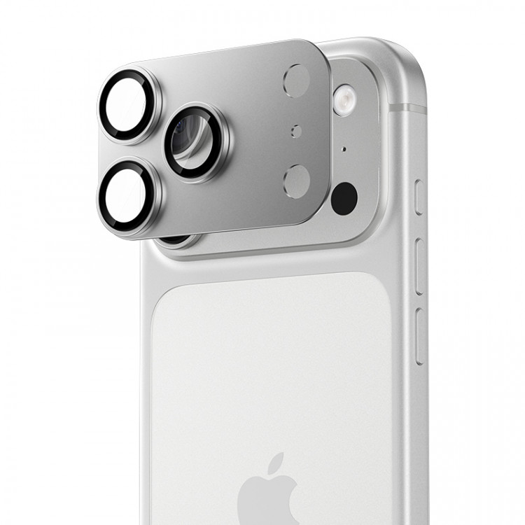 Полная защита объектива камеры Benks GlassWarrior Metal Integrated Lens Protector для iPhone 17 Pro Max - белый