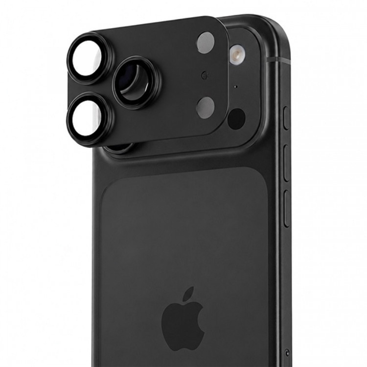 Полная защита объектива камеры Benks OmniWarrior Metal Integrated Lens Protector для iPhone 18 Pro Max - Black