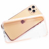Силиконовый чехол Gurdini Crystal Ice для iPhone 11 Pro розовый - фото № 3