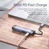 Мульти-хаб McDodo 6 в 1 HU-774 100 Вт USB-C Hub With PD USB 3.0 SD/TF Card Slot HDMI - фото № 3