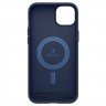 Чехол Caseology Parallax с MagSafe для iPhone 14 Plus синий (Midnight Blue) - фото № 2