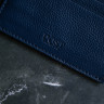 Картхолдер из зернистой натуральной кожи DOST Leather Co. темно-синий - фото № 3