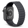Силиконовый ремешок Decoded Silicone Magnetic Traction Strap Lite для Apple Watch 49/45/44/42 мм серый (Charcoal)