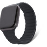 Силиконовый ремешок Decoded Silicone Magnetic Traction Strap Lite для Apple Watch 49/45/44/42 мм серый (Charcoal) - фото № 4