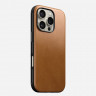 Кожаный чехол Nomad Modern Leather Case для iPhone 16 Pro светло-коричневый (English Tan)