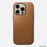 Кожаный чехол Nomad Modern Leather Case для iPhone 16 Pro светло-коричневый (English Tan) - фото № 2