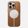 Кожаный чехол Nomad Modern Leather Case для iPhone 16 Pro светло-коричневый (English Tan) - фото № 3