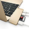 USB-хаб Satechi Type-C Pass Through USB Hub with USB-C Charging Port Золотой - фото № 2