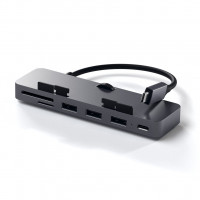 USB-хаб Satechi Aluminum Type-C Clamp Hub Pro серый космос (ST-TCIMHM)