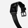 Кожаный ремешок Nomad Modern Band для Apple Watch 49/45/44/42 мм черный/черный (Black/Black) - фото № 6