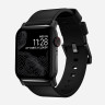 Кожаный ремешок Nomad Modern Band для Apple Watch 49/46/45/44 мм черный/черный (Black/Black) - фото № 10