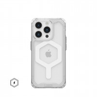Чехол UAG Plyo с MagSafe для iPhone 15 Pro прозрачный/белый (Ice/White)