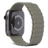 Силиконовый ремешок Decoded Silicone Magnetic Traction Strap Lite для Apple Watch 49/45/44/42 мм оливковый (Olive)